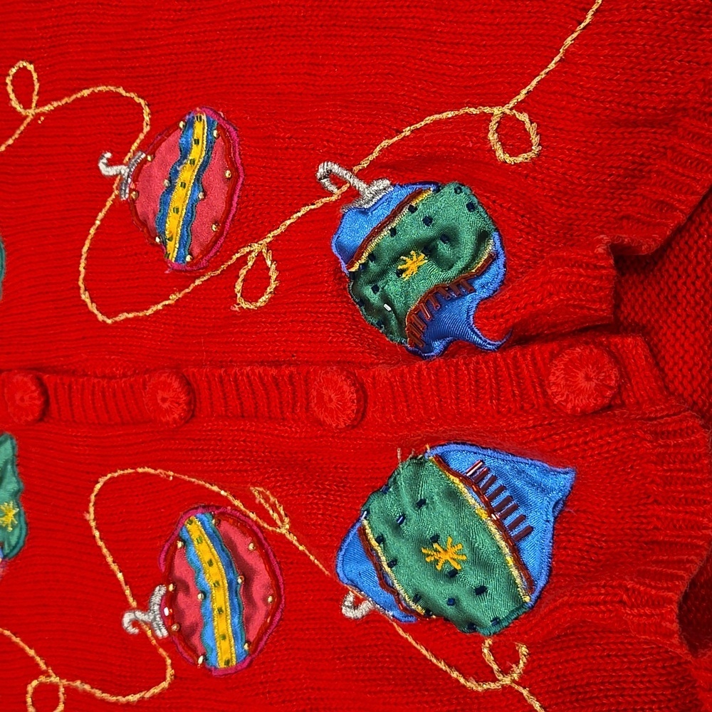 Vtg. Nutcracker Sleeveless Button-Up Christmas Ve… - image 7